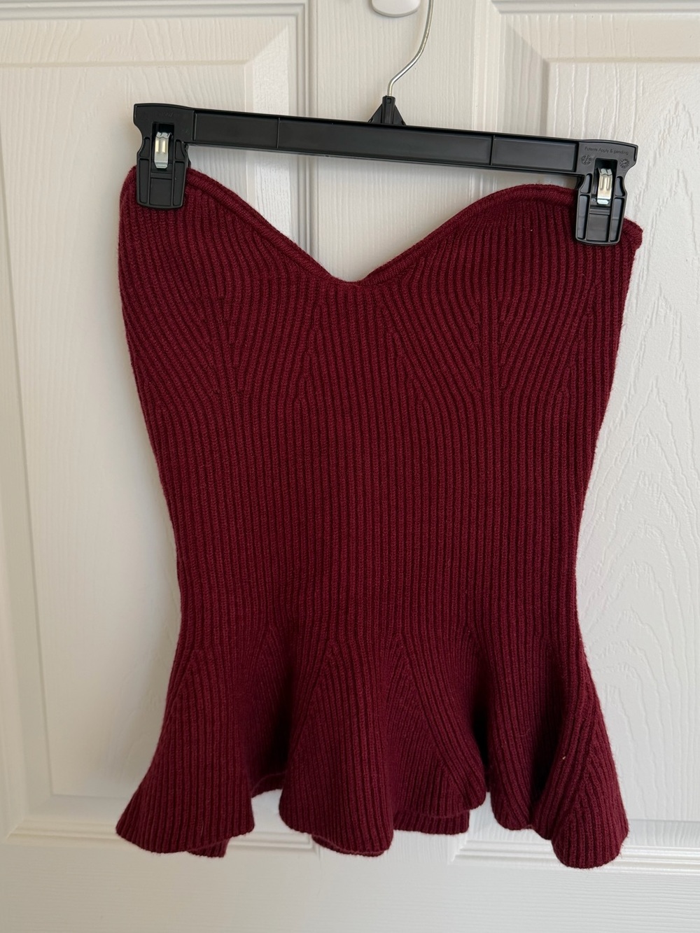 Hazel boutique sweater peplum top